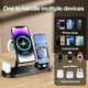 thumbnail image 4 of 8-en-1 LED magnético soporte de carga inalámbrica para iPhone 16/15/14/13/12 Pro Max Apple Watch AirPods estación de carga rápida-Negro, 4 of 7