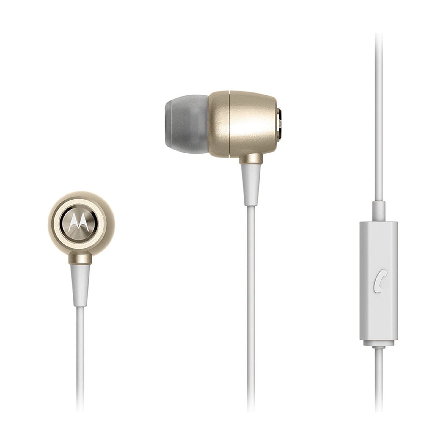 Audífonos Motorola Earbuds Metal Dorado