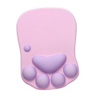Bothyi - Gatito Paw Mouse Almohadilla Creativa Accesorios De Decoración De Escritorio Para La Oficina Hogar Púrpura Rosa