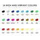 thumbnail image 4 of Set de pintura acrílica KOLOR KINGDOM 24 colores con 3 pinceles de 12 ml, 4 of 7