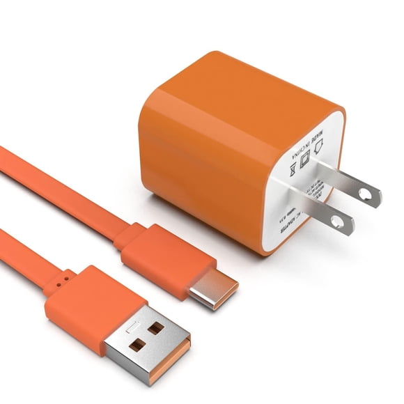 Cargador USB‑C Xivip 1 m Naranja para bocinas JBL