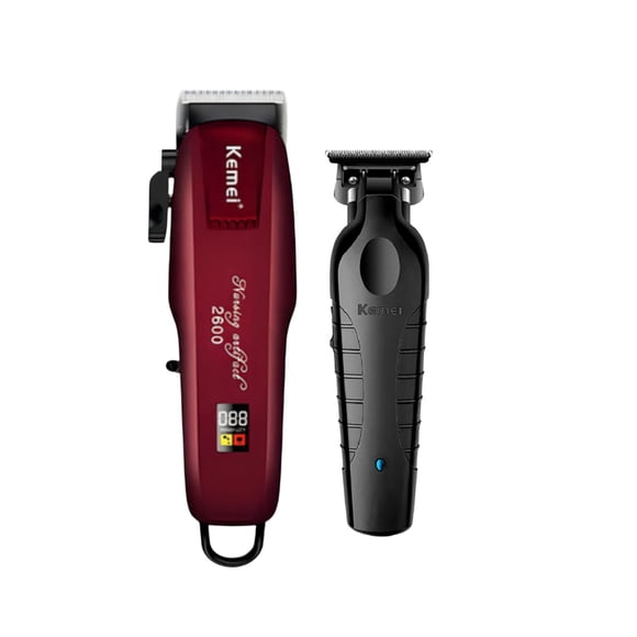 Combo Kemei Clipper km2600 + Kemei Trimmer km2299