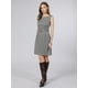 thumbnail image 2 of INSPIRE CHIC Vestido de Mujer a Cuadros Houndstooth Sin Mangas Cuello Barco 2026 Vestidos de Lápiz Modernos con Cinturón M Negro, 2 of 5