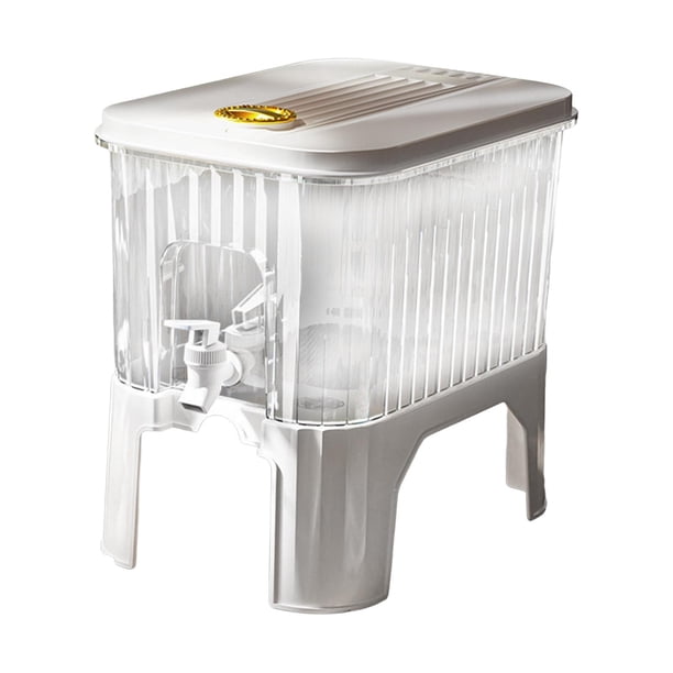 Hervidor frío con grifo, dispensador de bebidas heladas, portátil de 5 litros con jarra de agua fría multifuncional con llave, para uso diario, café p modelo de soporte 5L