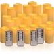 thumbnail image 1 of Paquete de 24 velas LED sin llama con control remoto y temporizador, 1 of 5