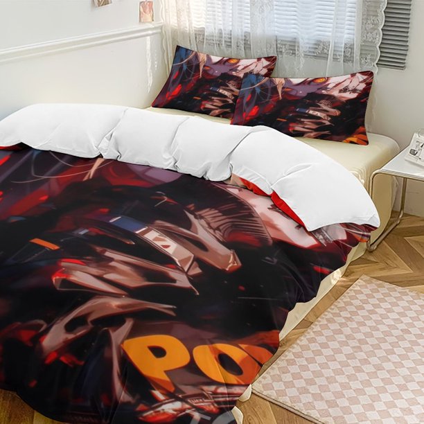 Chainsaw Man Anime Home Bed 3-piece Set Classic Japanese Anime Polyester Wash Student Dormitory Set