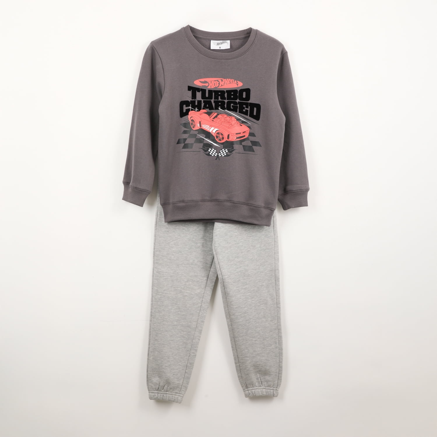 Conjunto Buzo Niño Turbo Charged Gris Hot Wheels