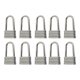 thumbnail image 1 of 10 Uds Tiradores De Cremallera De Aleación De Zinc Cabezas De Cremallera De Costura Para Jeans Equipaje Monedero Plata, 1 of 5