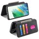 thumbnail image 3 of Funda Billetera Magnética para Samsung Galaxy S21 FE Soporte Tarjetas Desmontable Negro, 3 of 6