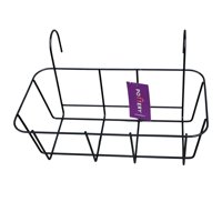 Pottery - Porta Macetero Colgante, Tipo Canasto, Metalico, Negro, Para 2 Macetas