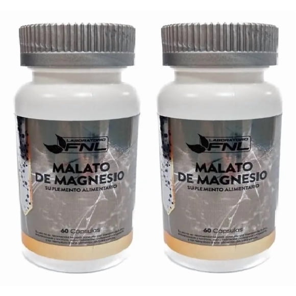 Magnesio Malato Cápsulas -660 Mg Fnl - Oferta Pack X2