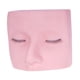 thumbnail image 3 of Cabeza de maniquí para extensión de pestañas, práctica de maquillaje, silicona antideslizante, fácil de limpiar, cara plana, muñeca de cosmetología pa, 3 of 5