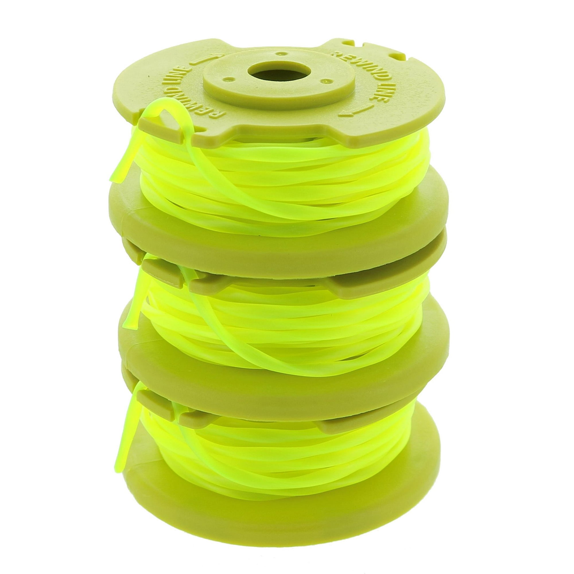 Repuesto De Carrete Y Línea Trenzada De 0,080 Pulgadas Para Recortadoras Inalámbricas Ryobi One Plus+ Ac80rl3 Oem (paquete De 3)