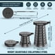 thumbnail image 2 of Banqueta Plegable NUMANU 2025 620lbs 46cm Telescapica Negra, 2 of 3