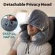 thumbnail image 5 of Almohada Inflable Para Cuello Air Para Viaje Con Capucha Gris, 5 of 9