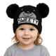 thumbnail image 2 of GORRO DE LANA INFANTIL CON CHIPORRO Y DOS POMPONES BEBE UNISEX, 2 of 3