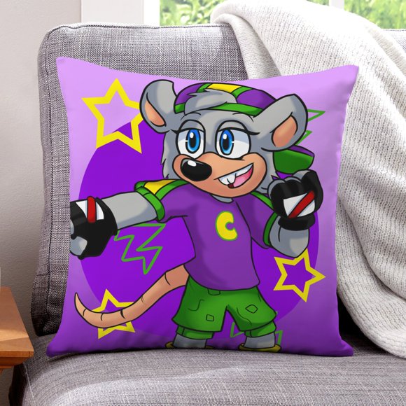 Funda de Almohada Desmarcar Chuck E. Cheese Terciopelo 30x30cm