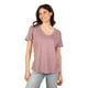 thumbnail image 1 of Polera Mujer Escote V Manga Corta Tara Lenga® sustentable, 1 of 6