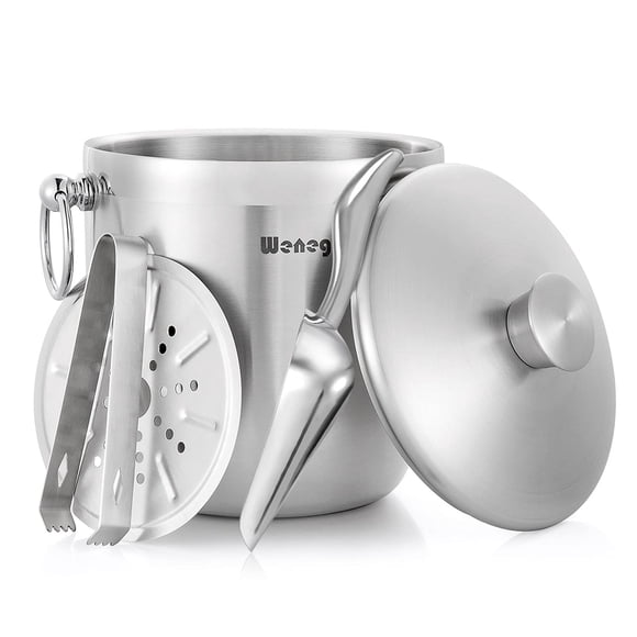 Cubitera Con Tapas De Acero Inoxidable 3l