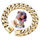 thumbnail image 1 of Collar para perro txprodogchains 41‑66 cm, cadena de 32 mm, dorado estilo cubano, 1 of 6