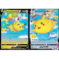 Lote De Cartas Pokémon Flying Pikachu V Y Vmax Para Celebrar Las Celebraciones