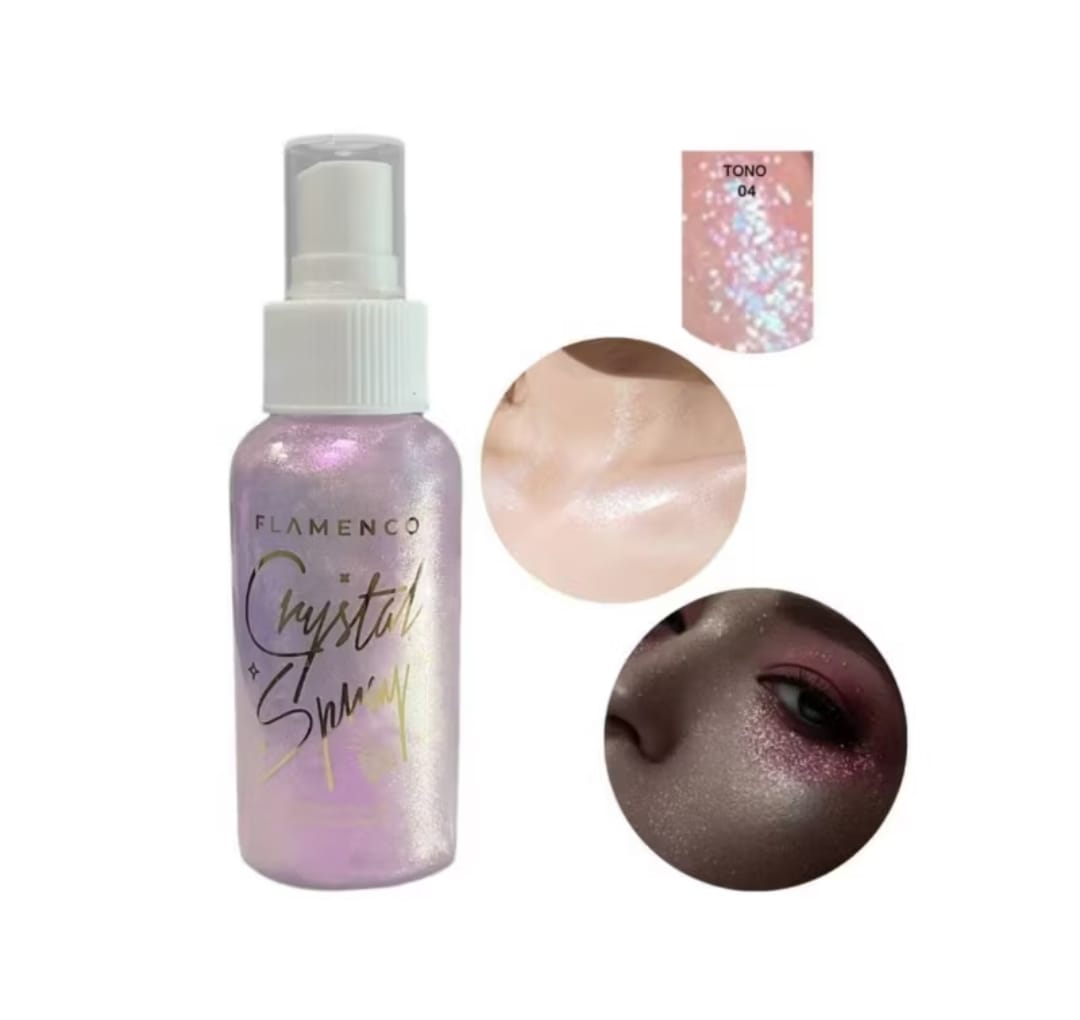 Flamenco - Spray Brillo Polvo De Hadas Para Cabello Y Cuerpo