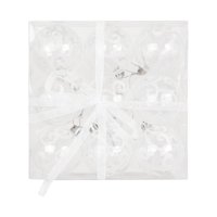 Bothyi - 9 Uds Adornos De Bolas De Navidad Colgantes Para Manualidades Para Año Nuevo Restaurante Halloween Blanco