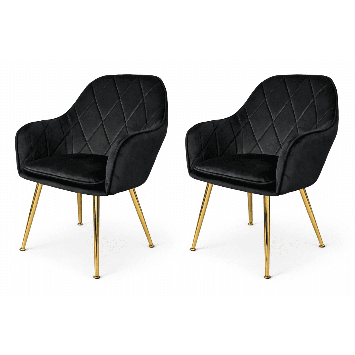 Moboi - Pack 2 Butacas Sitiales Velvet Diamond Negra