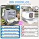 thumbnail image 3 of Caja de arena cubierta HOMAGICO extra grande gris de doble entrada, 3 of 6