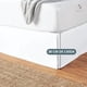 thumbnail image 4 of Faldón Cama 2 Plazas Blanco Liso Elasticados Premium Casa Nerola, 4 of 9