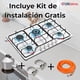 thumbnail image 4 of Cocina Encimera Gas Licuado 5 Platos Acero Inoxidable + Kit de Intalación, 4 of 11