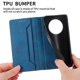 thumbnail image 4 of Funda tipo cartera con bloqueo RFID para Realme 14 Pro Con tapa abatible, portatarjetas, cierre magnético, TPU y soporte Azul, 4 of 6