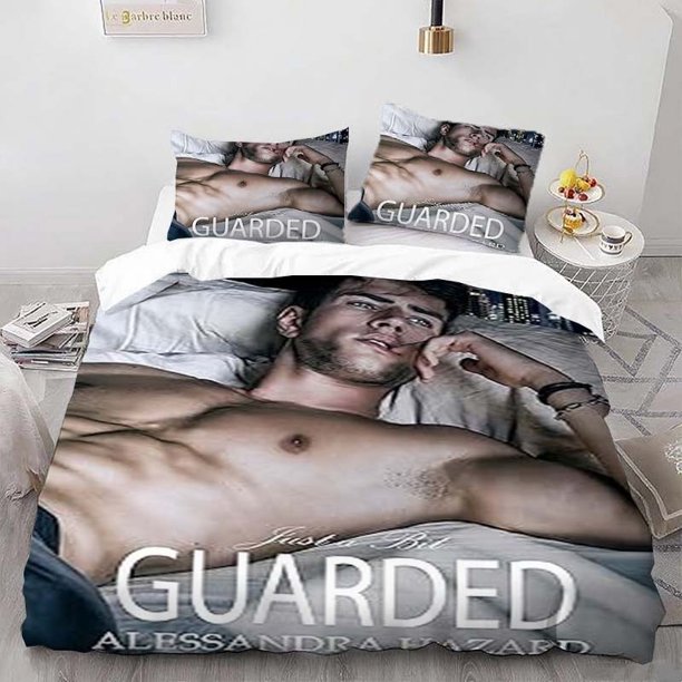Just a Little Protected Three-Piece Printed Duvet Cover Set Themed Bedding Set with Duvet Cover and Pillowcases Soft and Comfortable for All Seasons