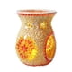 thumbnail image 3 of Quemador De Aceite De Vidrio De Mosaico Portavelas Cera Derretida Decoración Del Hogar Naranja, 3 of 3