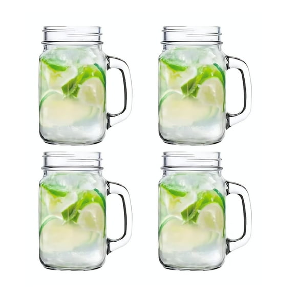 Set 4 Vasos Mojito Mason Glasso