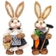 thumbnail image 5 of 2 Piezas Conejo de Pascua Figura Decorativa Conejo de Pie Escultura Artificial Animal Modelo de Primavera Material de Cáñamo Adecuado para Decoración D, 5 of 5