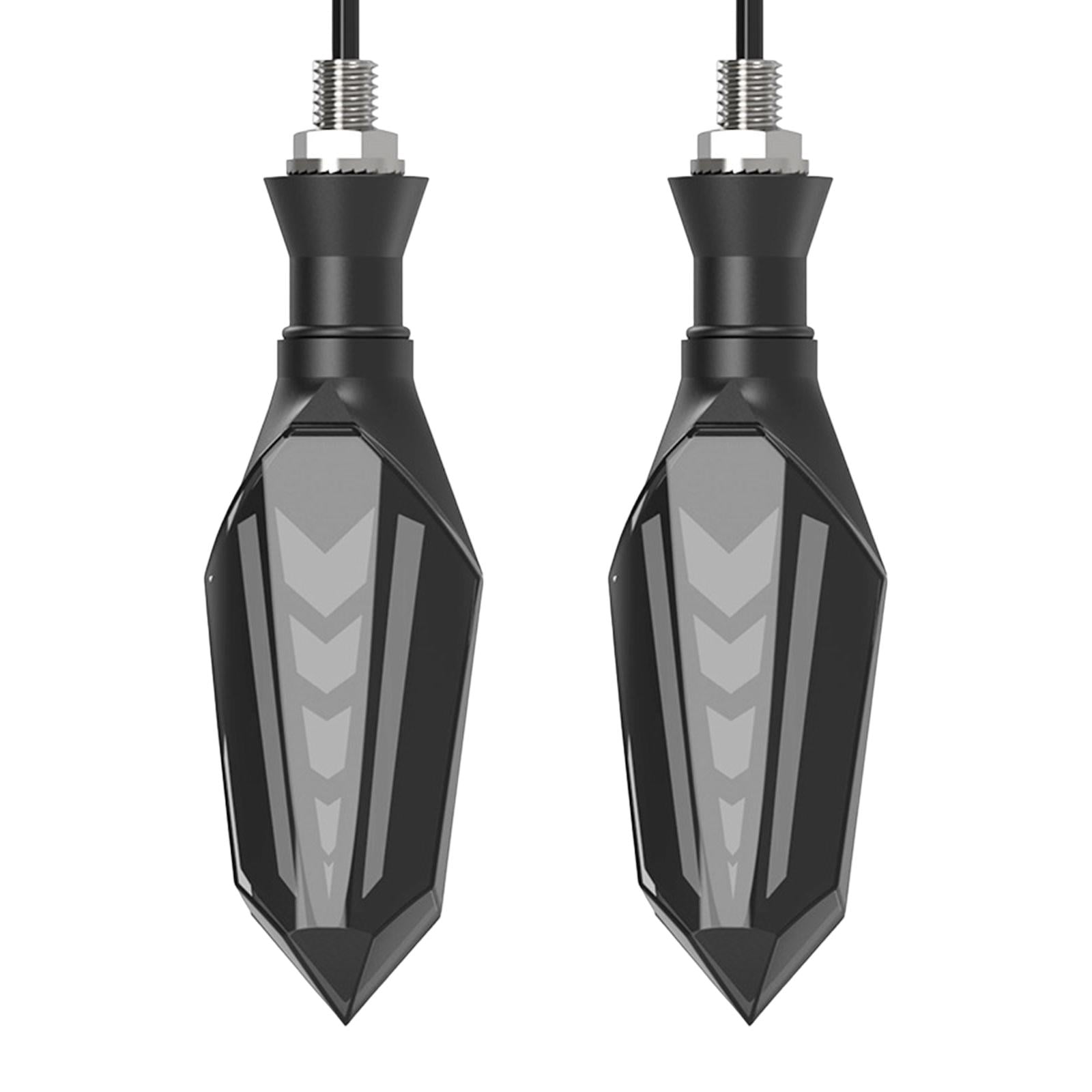 Ioensy - 2 Piezas Indicadores De Motocicleta Luces De Señal De Giro Bombillas Led 12v Rojo Súper Brillante