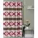 thumbnail image 1 of Cortina de ducha textil RED by Ruthy's, juego de cortinas de baño con ganchos, tamaño 60 x 72 pulgadas, 1 of 3
