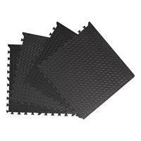 Impoplanet - Set De 4 Planchas De Tatami Eva Negro