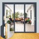 thumbnail image 4 of Juego de manijas para puerta corrediza de patio ALLYWASAI estilo mortise, blanco, 4 of 6