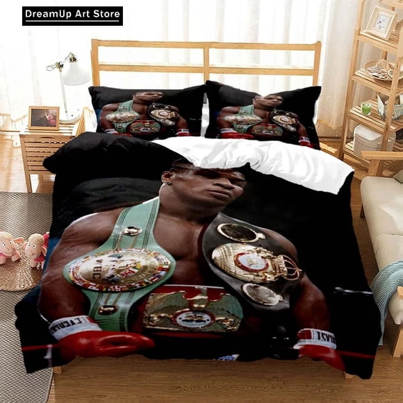 Mike Tyson Boxing Champion Bedding Set Boys Girls Duvet Cover Pillowcase Bed Adult Bedroom