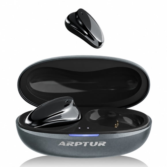 ARPTUR Audífono Recargable Bluetooth con Cancelación de Ruido IA, 5 Modos de Escucha, Auxiliar Auditivo OTC sin Receta para Adultos Mayores, Negro