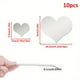 thumbnail image 3 of 10pcs DIY Mirror Wall Stickers, Heart-Shape Wall Decals Set, For Living Room, Bedroom, Entryway, Baby Room, 3D Creative Mirror Stickers, 3 of 4