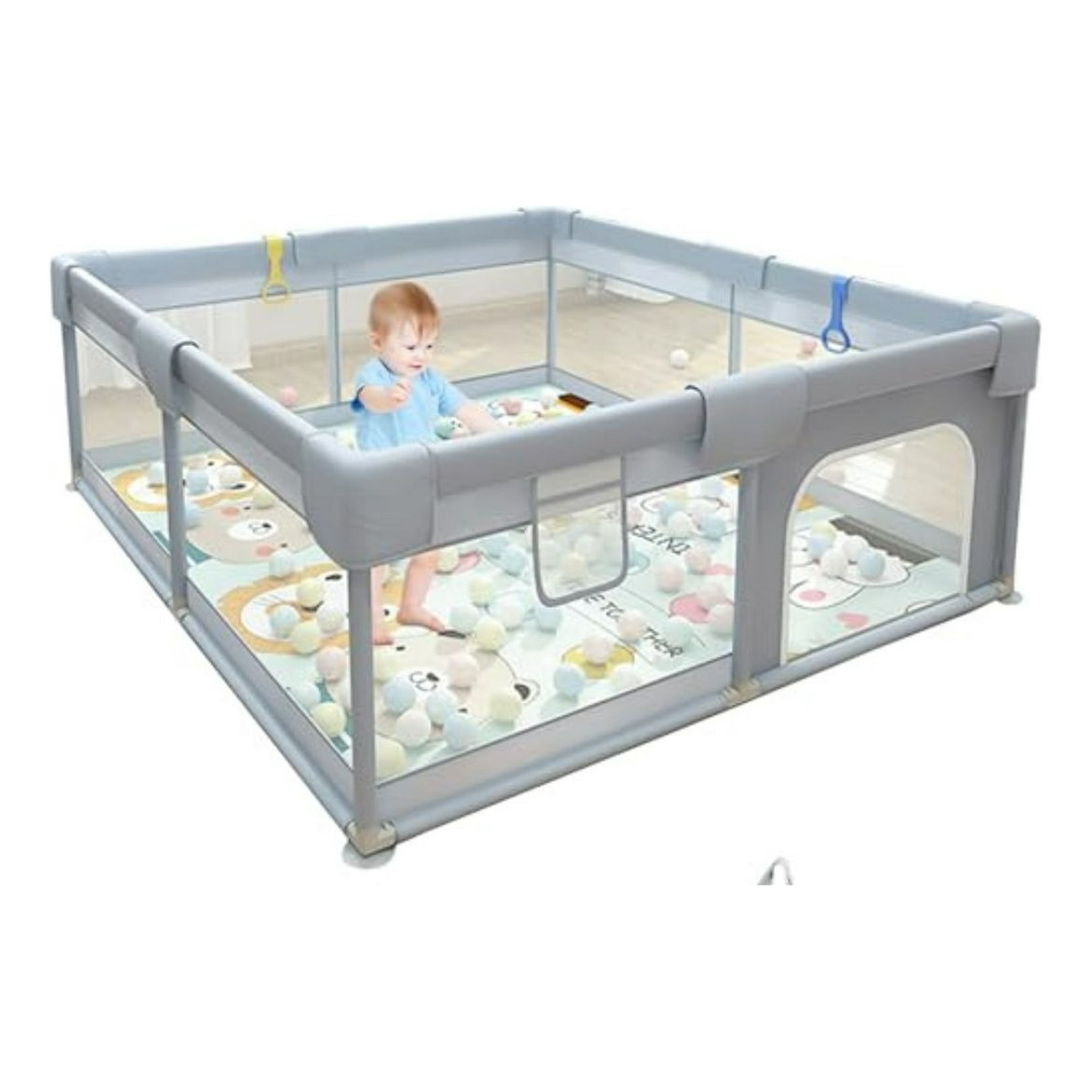 Genérico - Corral De Juegos Con Puerta Sin Dibujos Para Bebe Hogar Lau