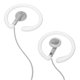 thumbnail image 1 of Auriculares con cable Coosh blancos con aros de silicona, 1 of 3