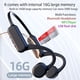 thumbnail image 5 of Auriculares de natación IHAO True Bone Conduction MP3 16GB negros, 5 of 8