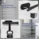 thumbnail image 5 of Portarrollos de papel higiénico Jamestry de acero inoxidable negro, 5 of 7