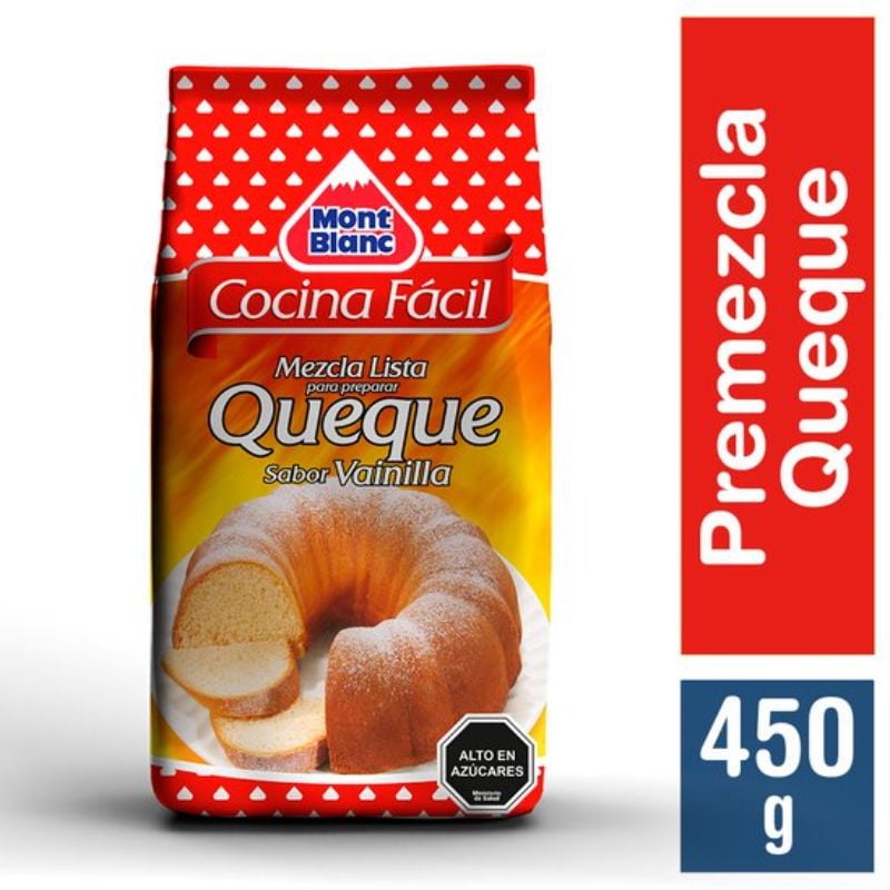 Premezcla Cocina Fácil Queque Vainilla 450 g Mont Blanc