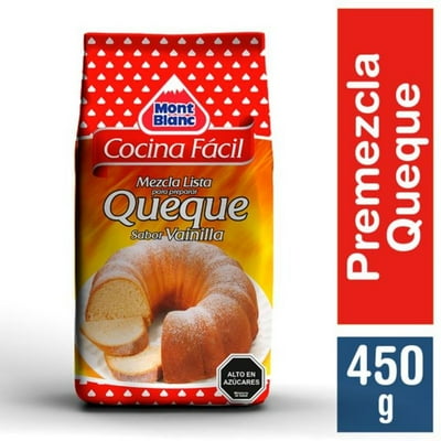 Premezcla Cocina Fácil Queque Vainilla 450 G Mont Blanc