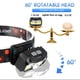 thumbnail image 5 of LHKNL linterna frontal recargable, 1200 lúmenes, sensor de movimiento superbrillante, 2 paquetes de faros LED impermeables con luz blanca y roja, 8 modos de faros para acampar, andar, correr, pescar, 5 of 6